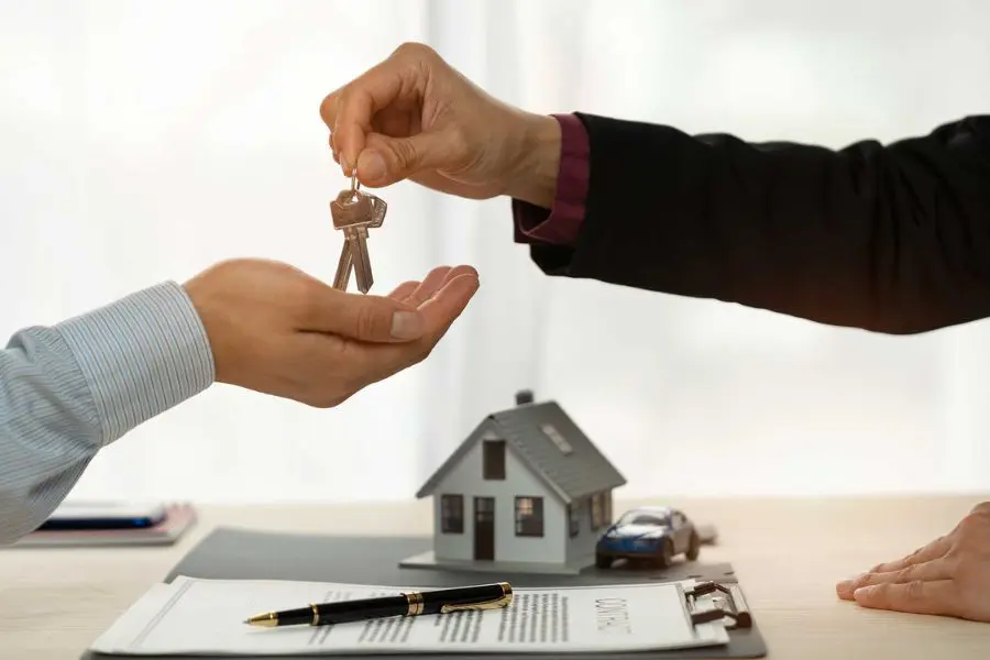 Receiving the keys to the home