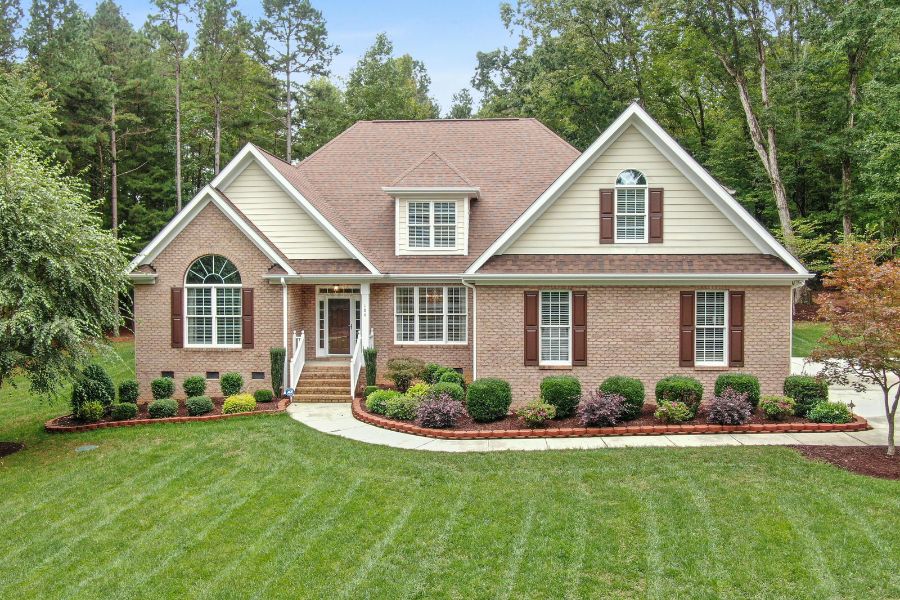A Family Home with Manicured Lawn